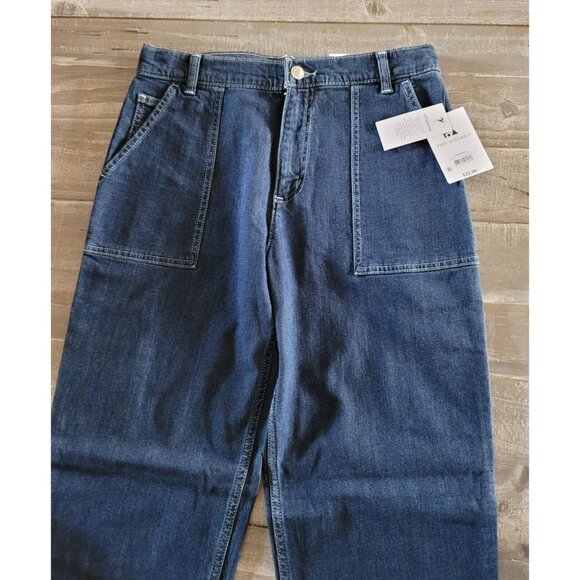 Free Assembly Wide Leg Carpenter Jeans Girls Size 16 New With Tag - Picture 2 of 9